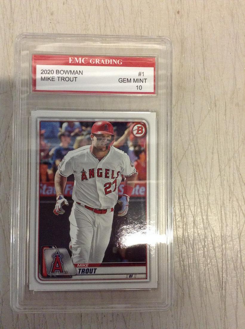 mike trout graded baseball card (1 of 1)