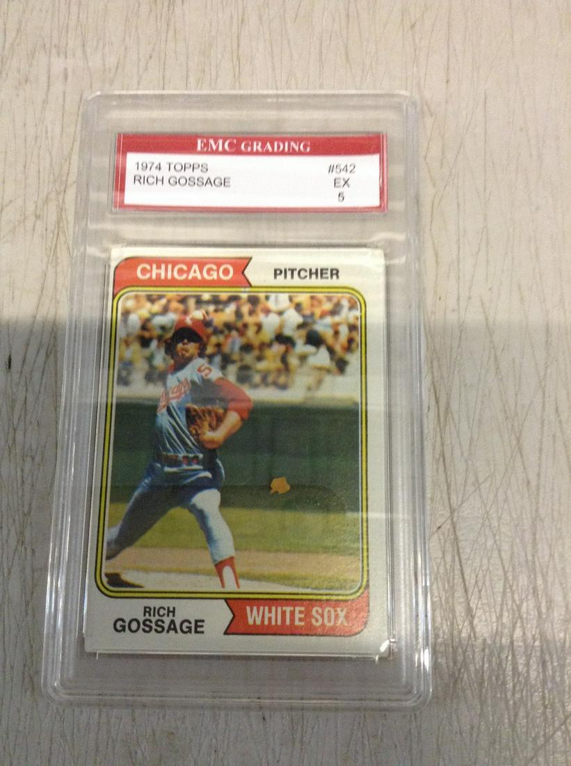 1974 Rich Gossage graded baseball card (1 of 1)