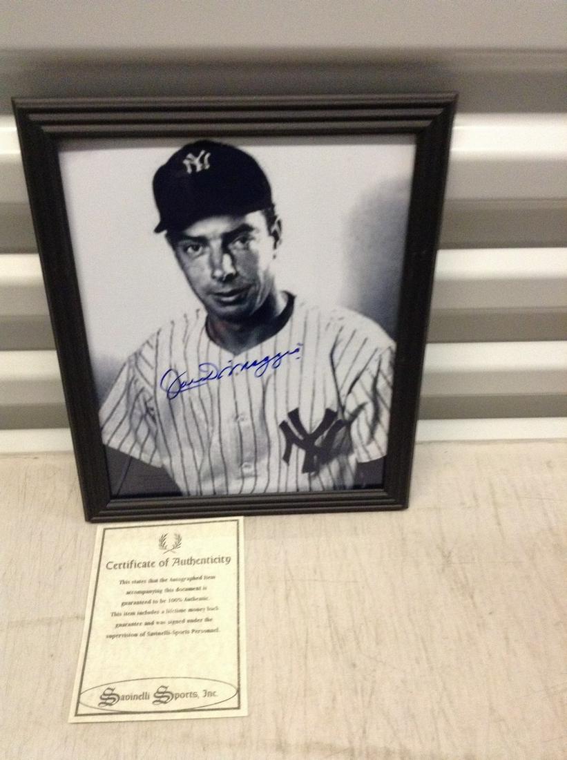 signed baseball photo Joe Dimaggio with COA (1 of 1)
