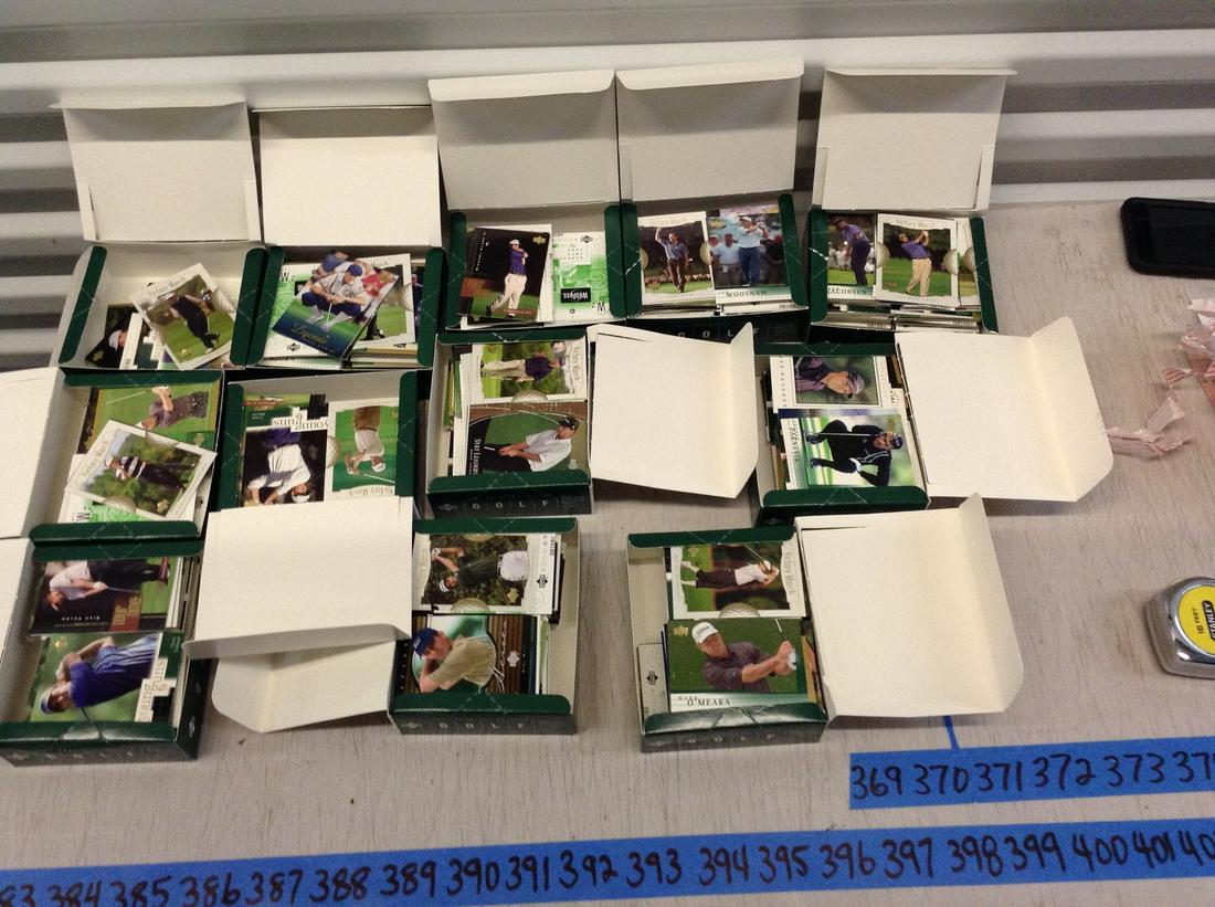 large amount of various golf cards: large amount of various golf cards