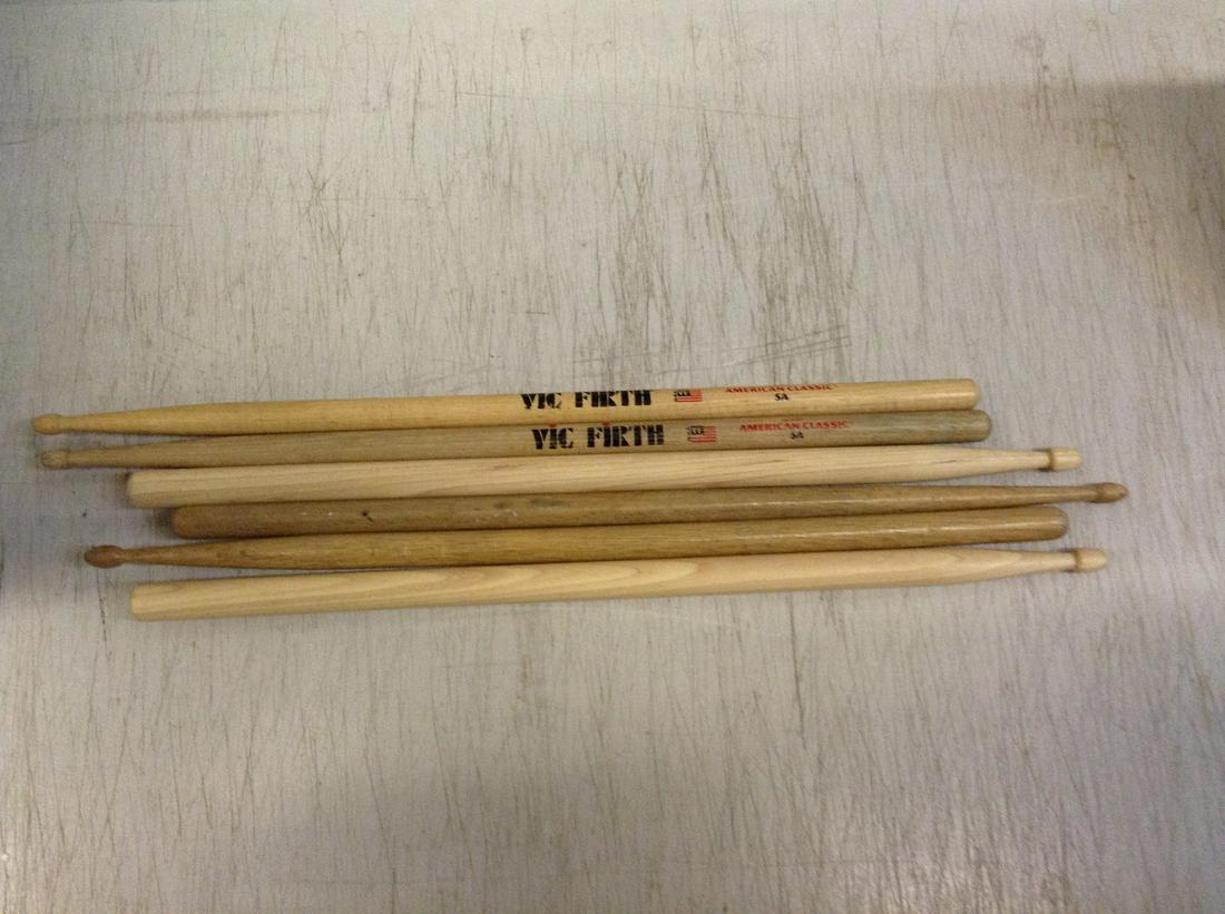 lot of vintage drum sticks: lot of vintage drum sticks
