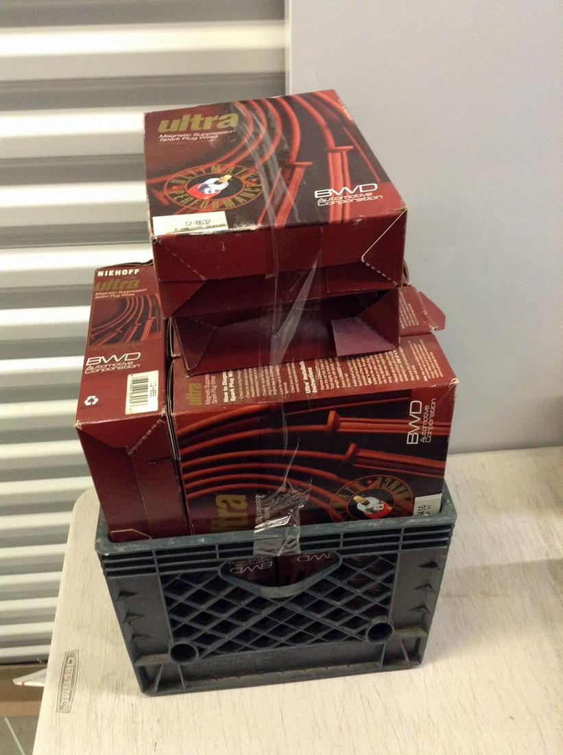 ultra magnetic spark plug wire crate full in boxes (1 of 1)