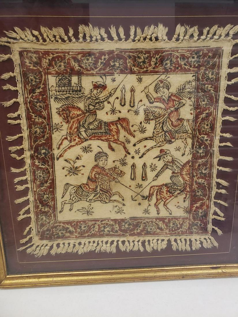 Framed vintage threaded Asian artwork (1 of 1)