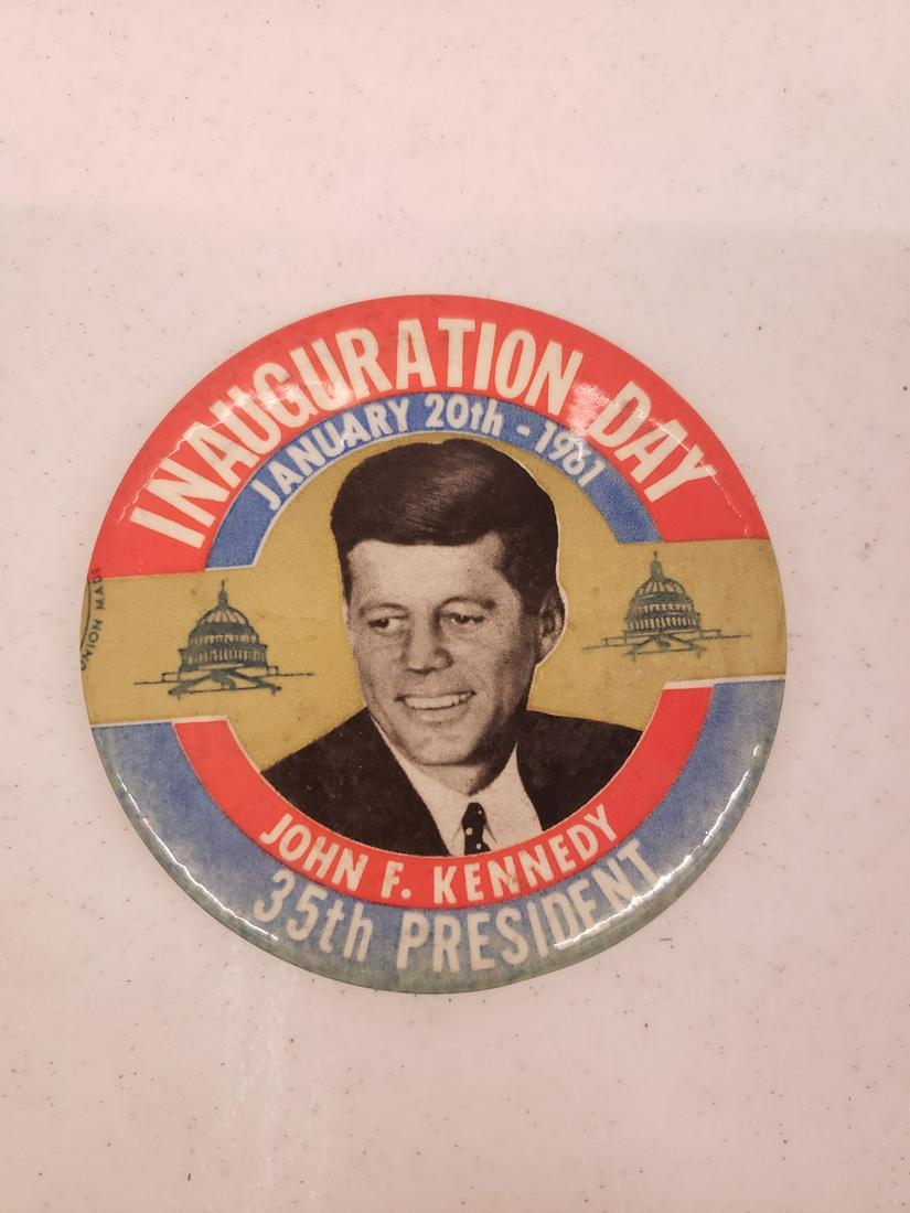 John F. Kennedy innauguration Day pin (1 of 1)
