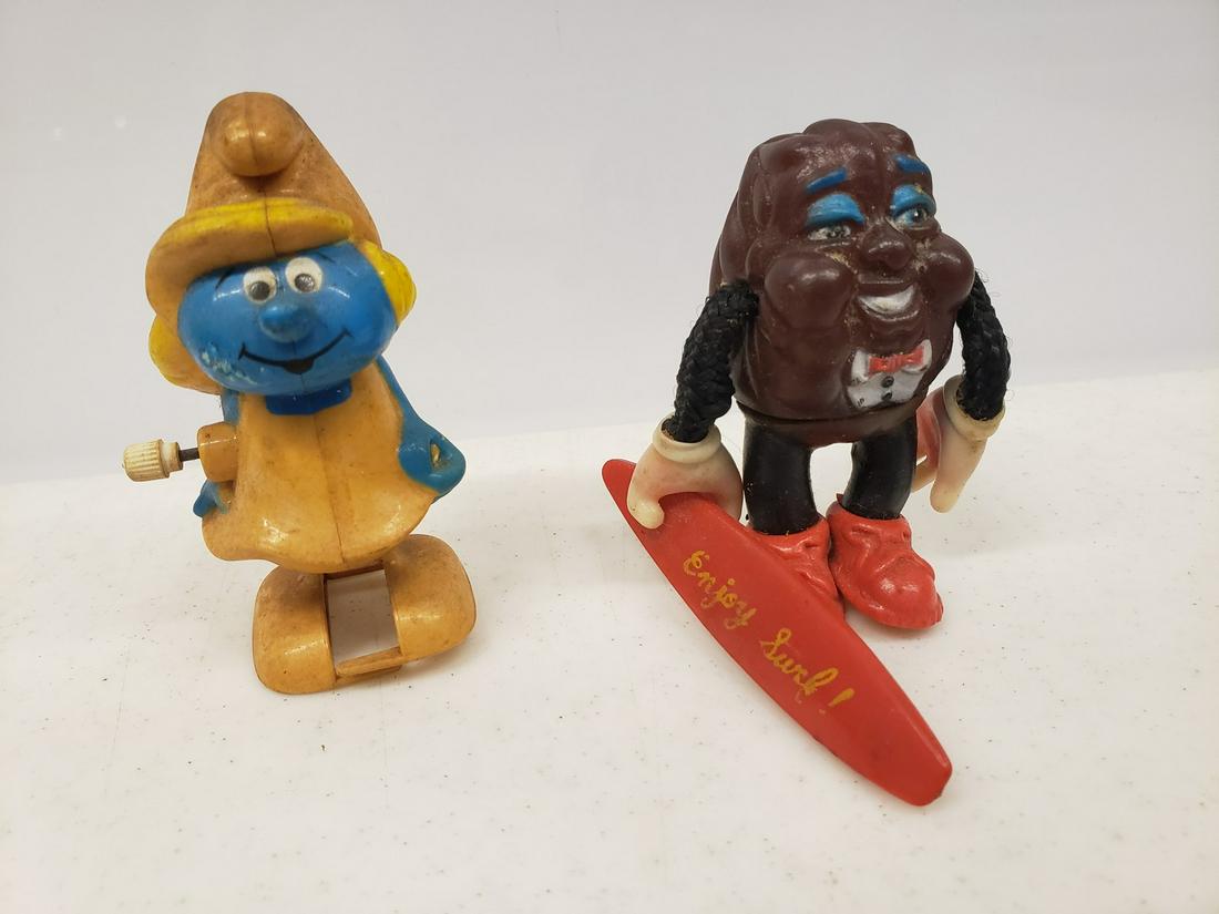 Smurf and California raisin figures (1 of 1)