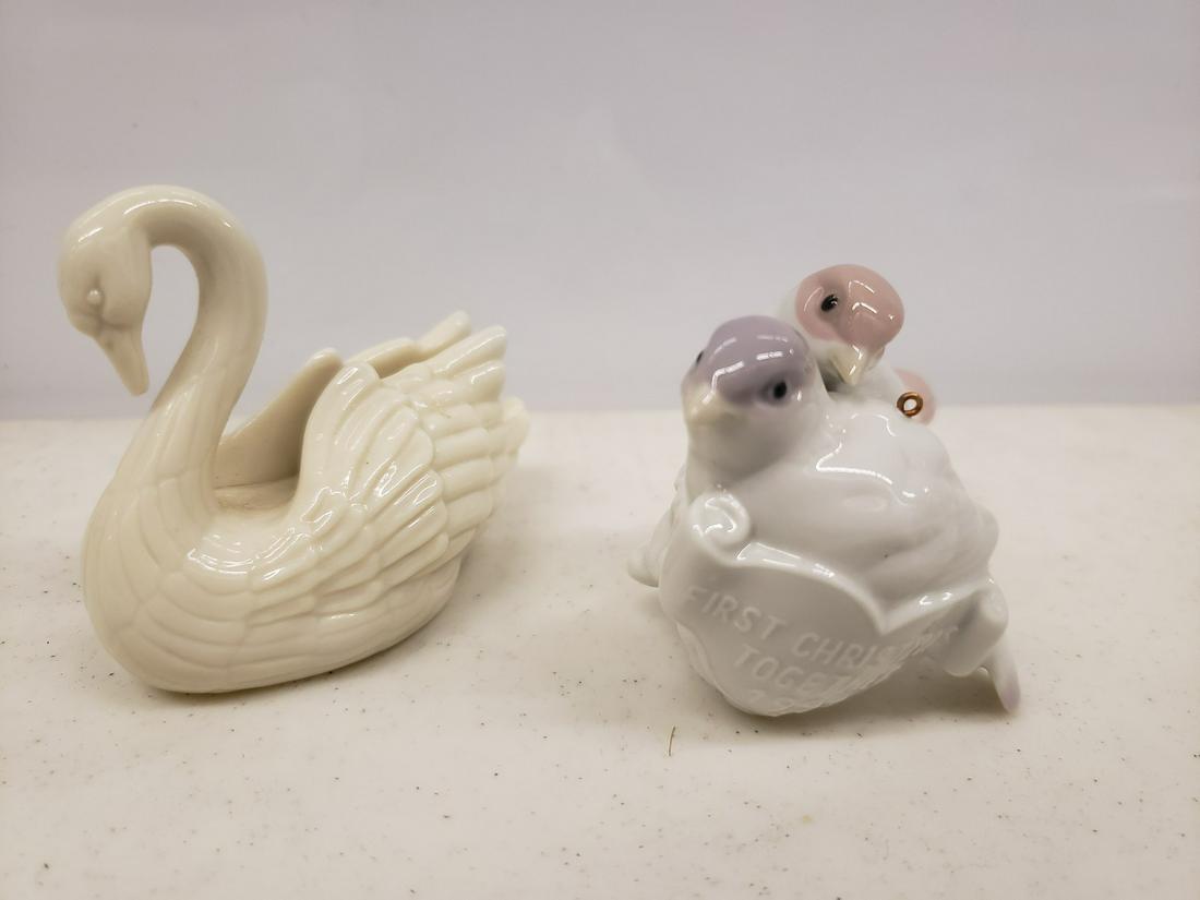 Lladro First Christmas and Lenox swan (1 of 1)