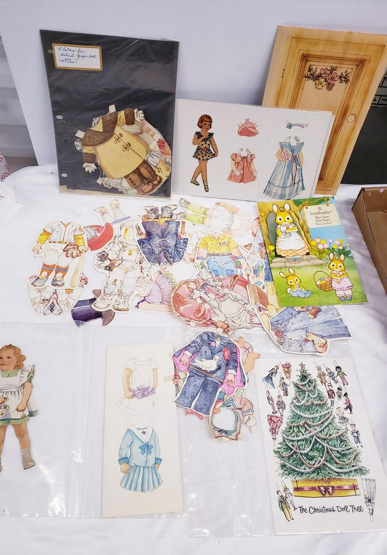 Large lot of early paper dolls (1 of 1)