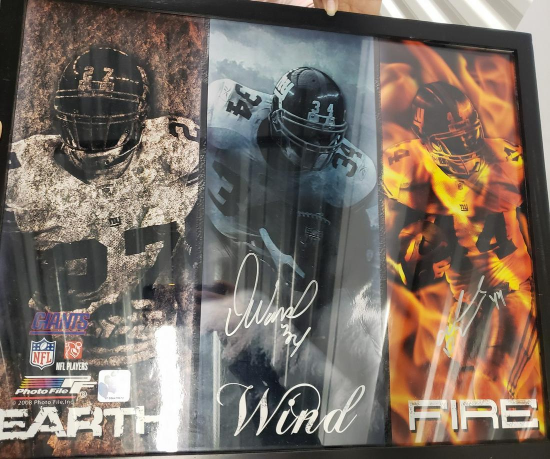 NY Giants framed/signed poster - no coa (1 of 1)