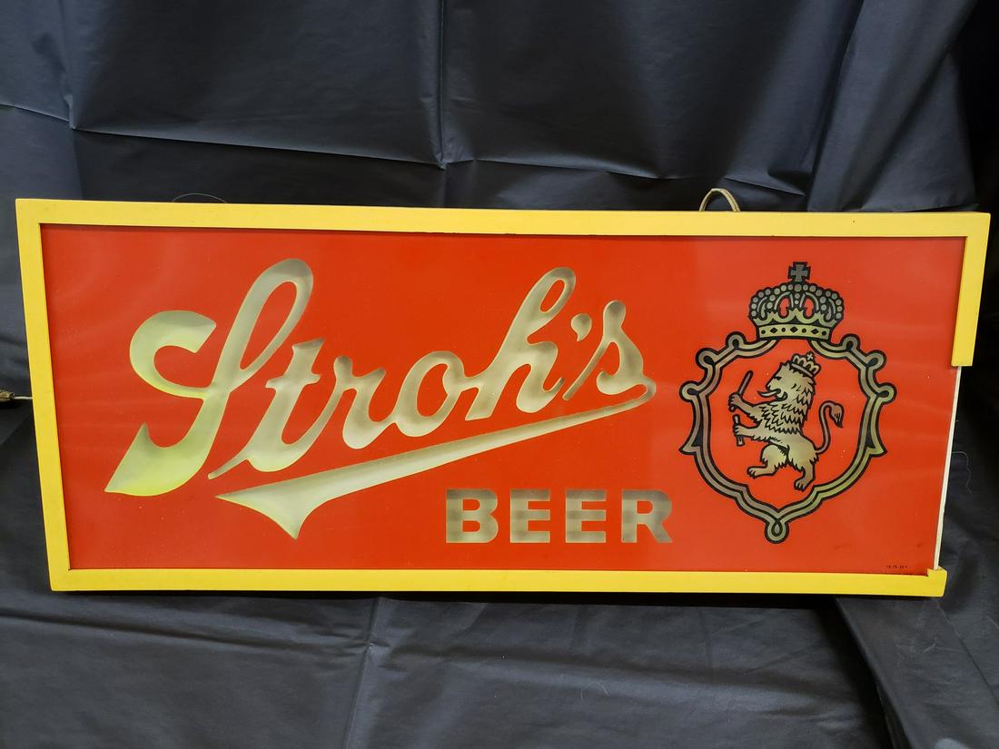 Stroh's Beer light up sign - untested (1 of 1)