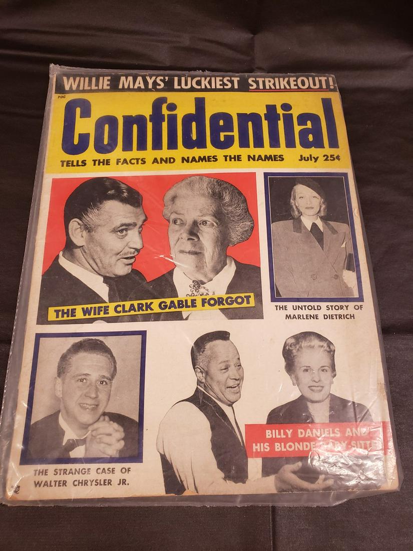 Early Confidential magazine - Willie Mays: Early Confidential magazine - Willie Mays