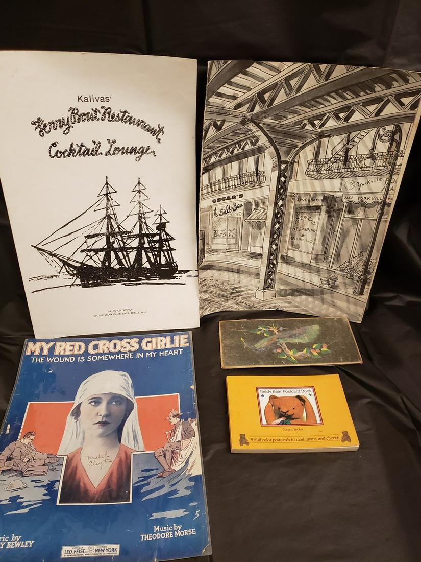 Lot of vintage ephemera - early menus, and more: Lot of vintage ephemera - early menus, and more