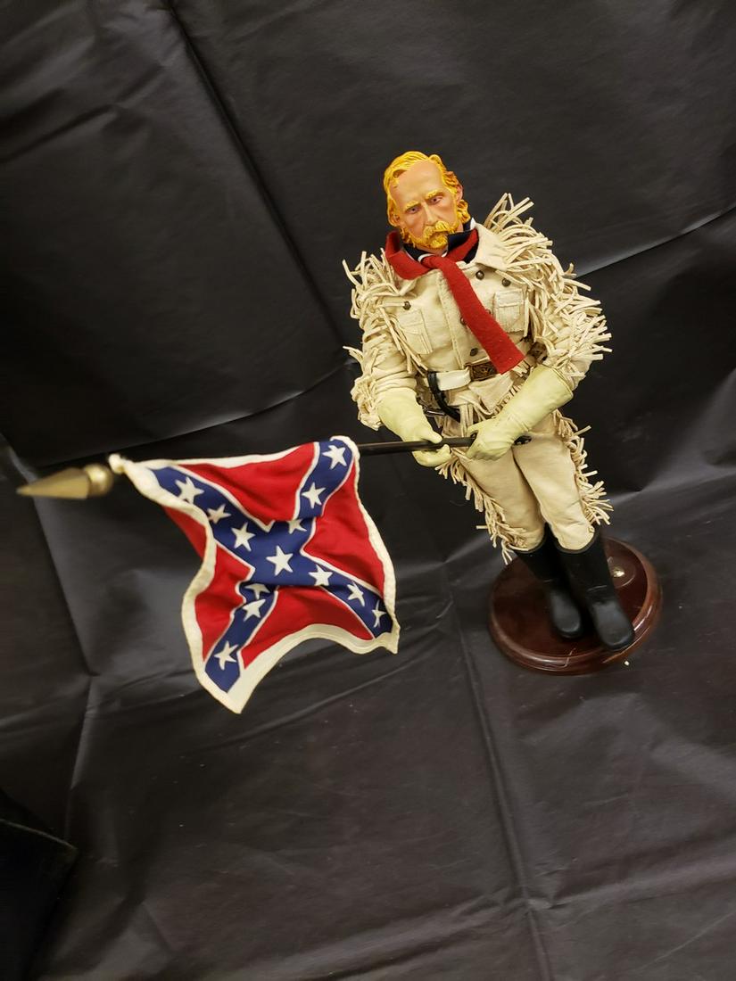 Civil War figure w/confederate flag - approx 15" high (1 of 1)