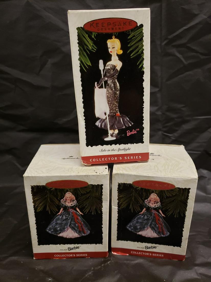 Lot of 3 Hallmark Keepsake Ornaments - Barbie (1 of 1)