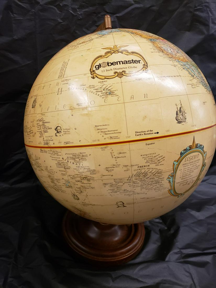 Early Globemaster 12 inch globe (1 of 1)