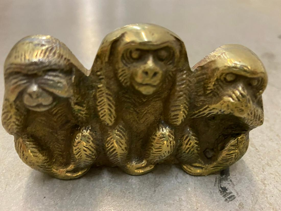 2" Brass monkeys, Hear, speak and See: 2" Brass monkeys, Hear, speak and See