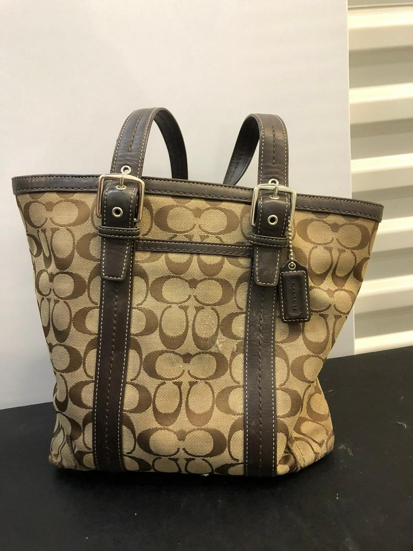 Coach Bag, Brown and beige (1 of 1)