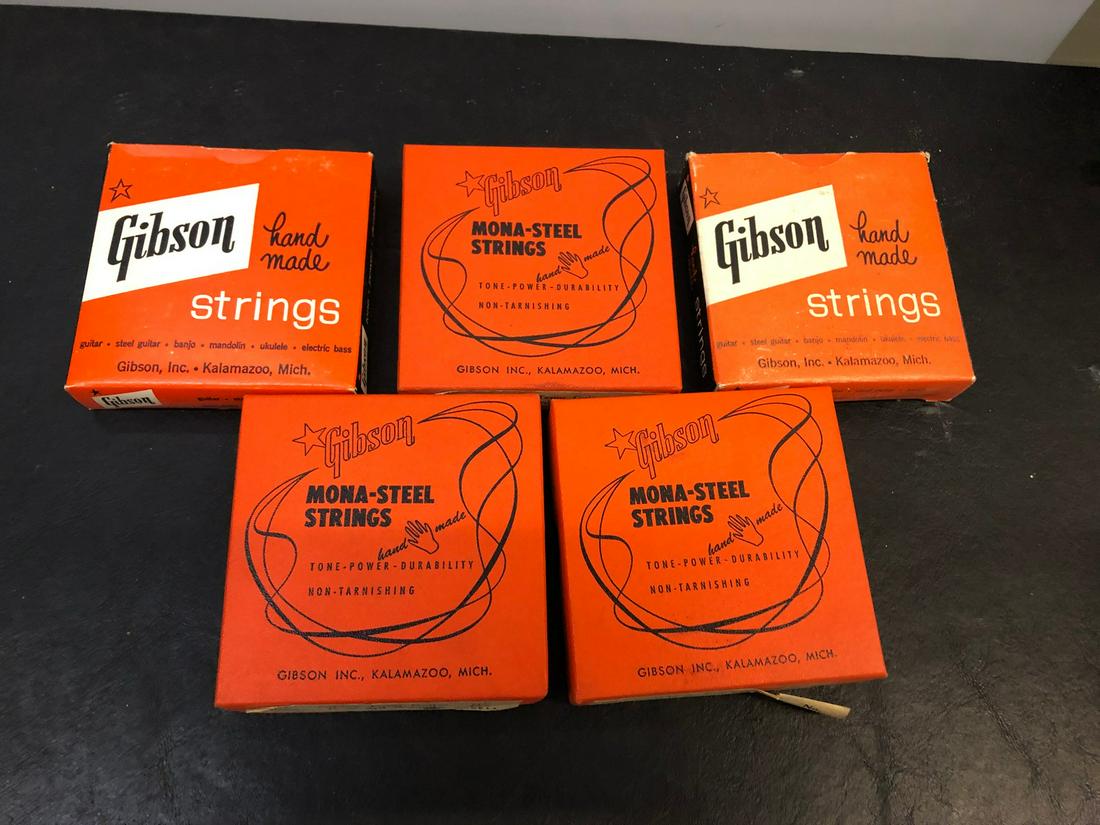 Vintage Gibson Guitar Strings Set of 5, No. (1 of 1)
