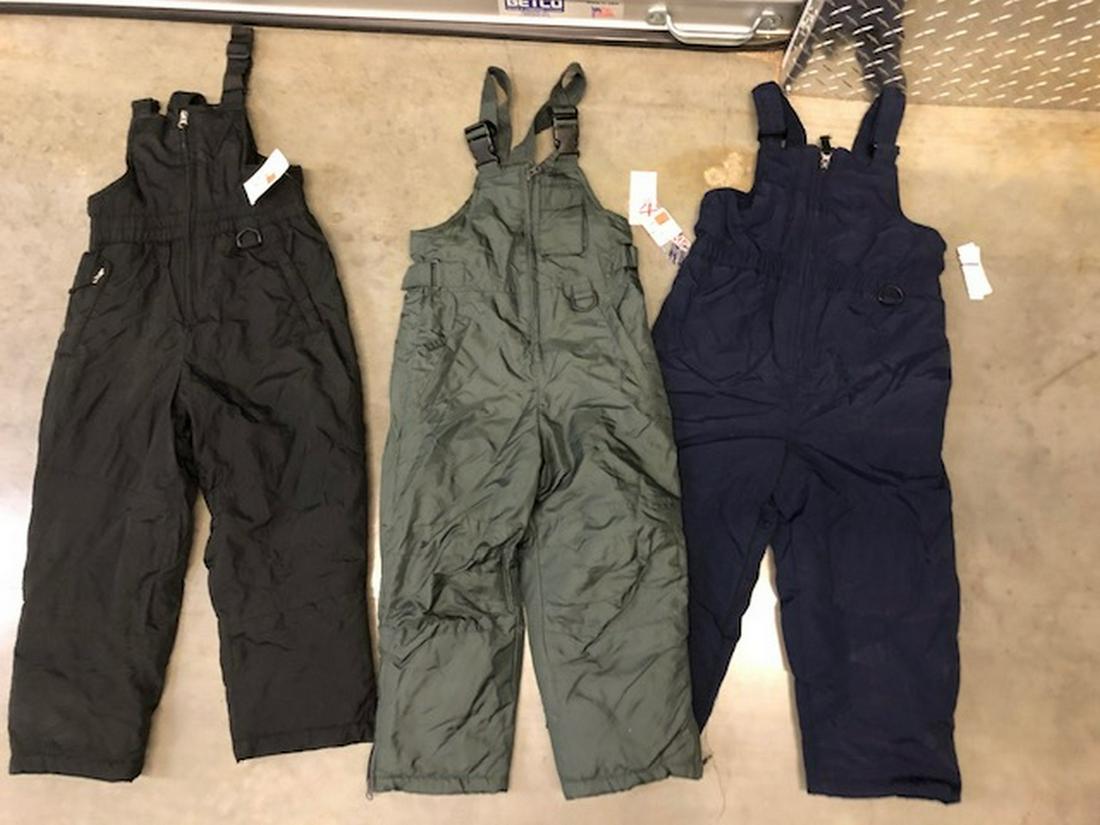 Lot of 3 Extreme snowbibs, new with tags, size2-XS and: Lot of 3 Extreme snowbibs, new with tags, size2-XS and 1-size 4