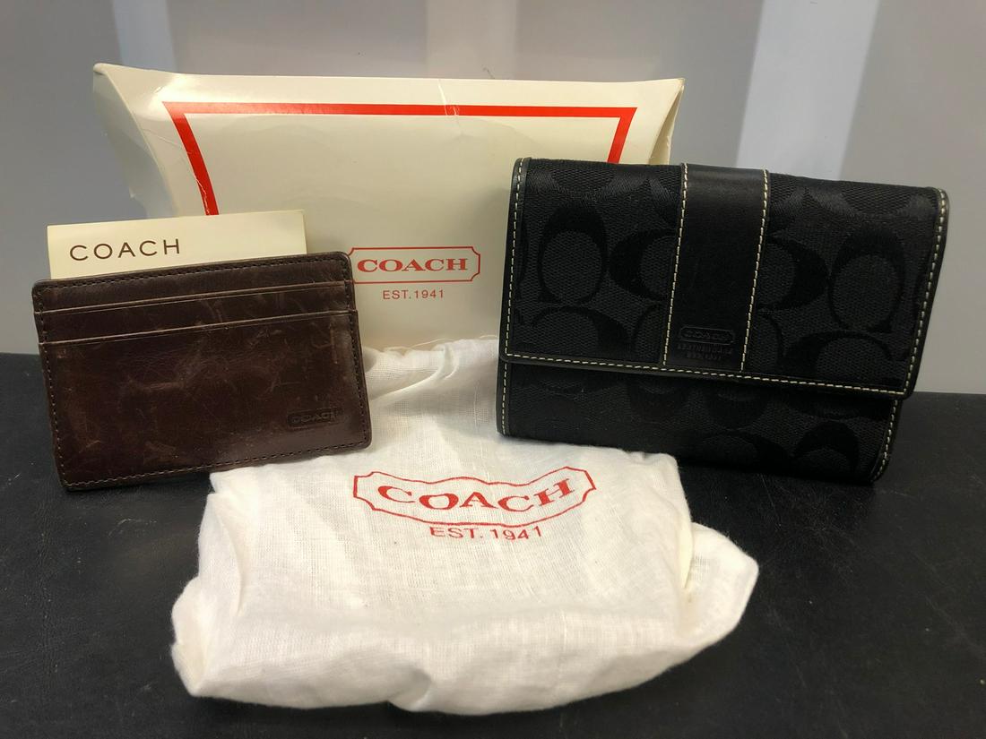 2 Coach products- Coach wallet in black 5 1/2 x 4 1/4 (1 of 1)