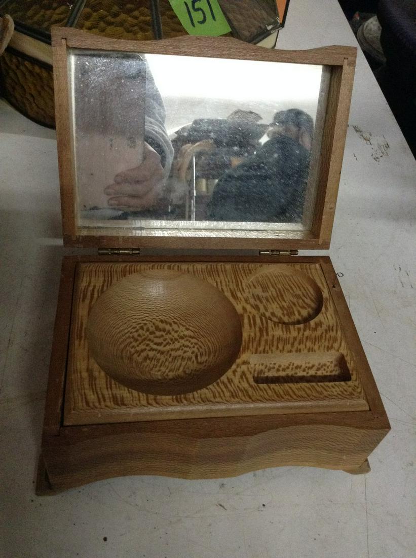 1950s Tigerwood Music box: 1950s Tigerwood Music box