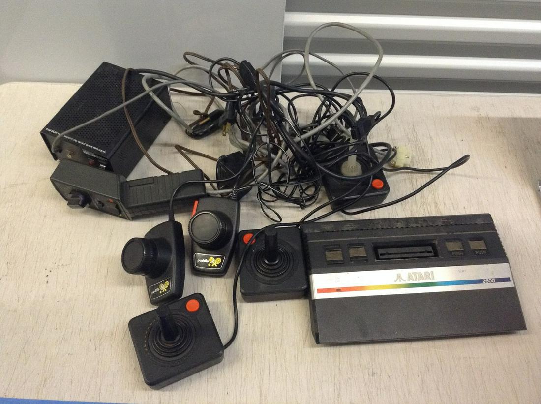 Vintage Atari with controllers and other electronics (1 of 1)