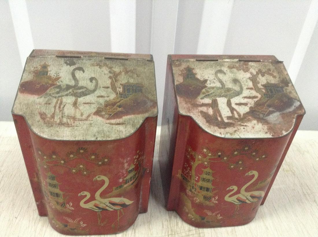 Baret Ware Art Grace Tin Cans: Baret Ware Art Grace Tin Cans