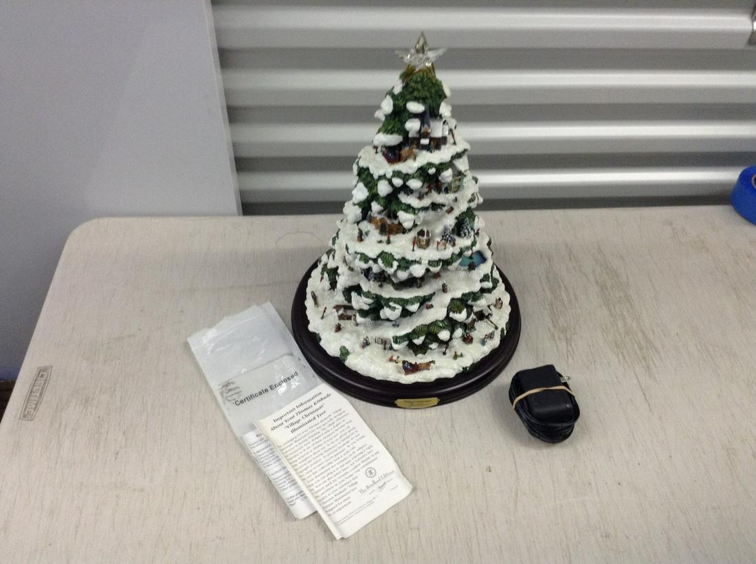 Thomas Kinkade Village Christmas Illuminated Tree (1 of 1)