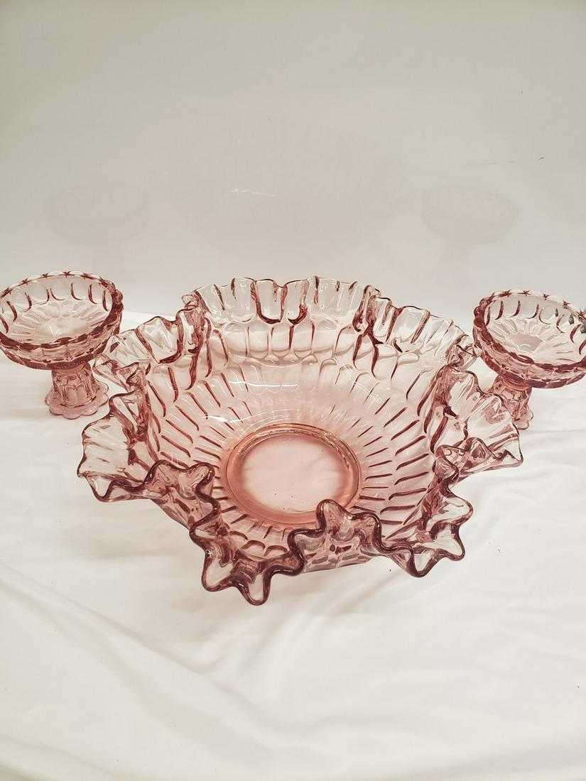 Pink Depression glass bowl set (1 of 1)