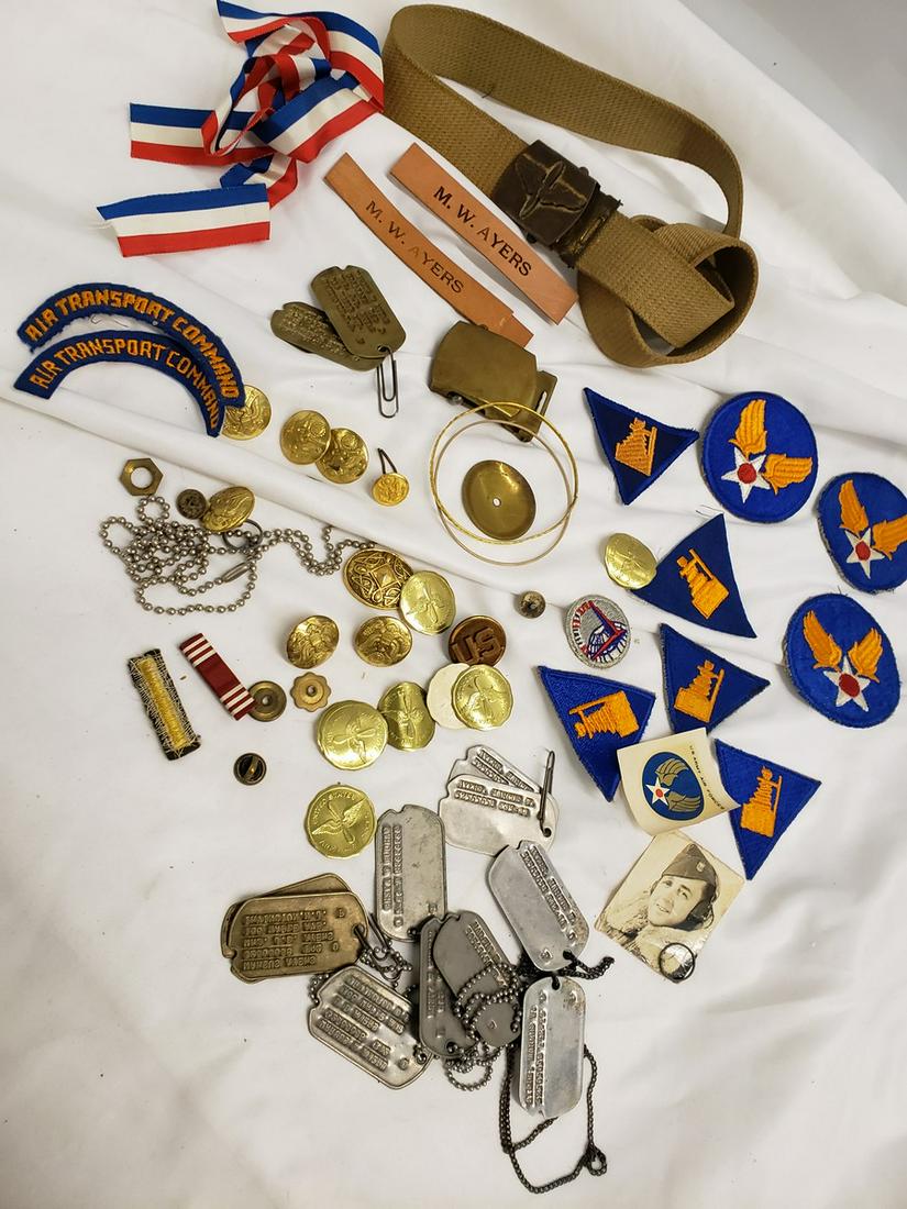 Large lot of vintage military items (1 of 1)