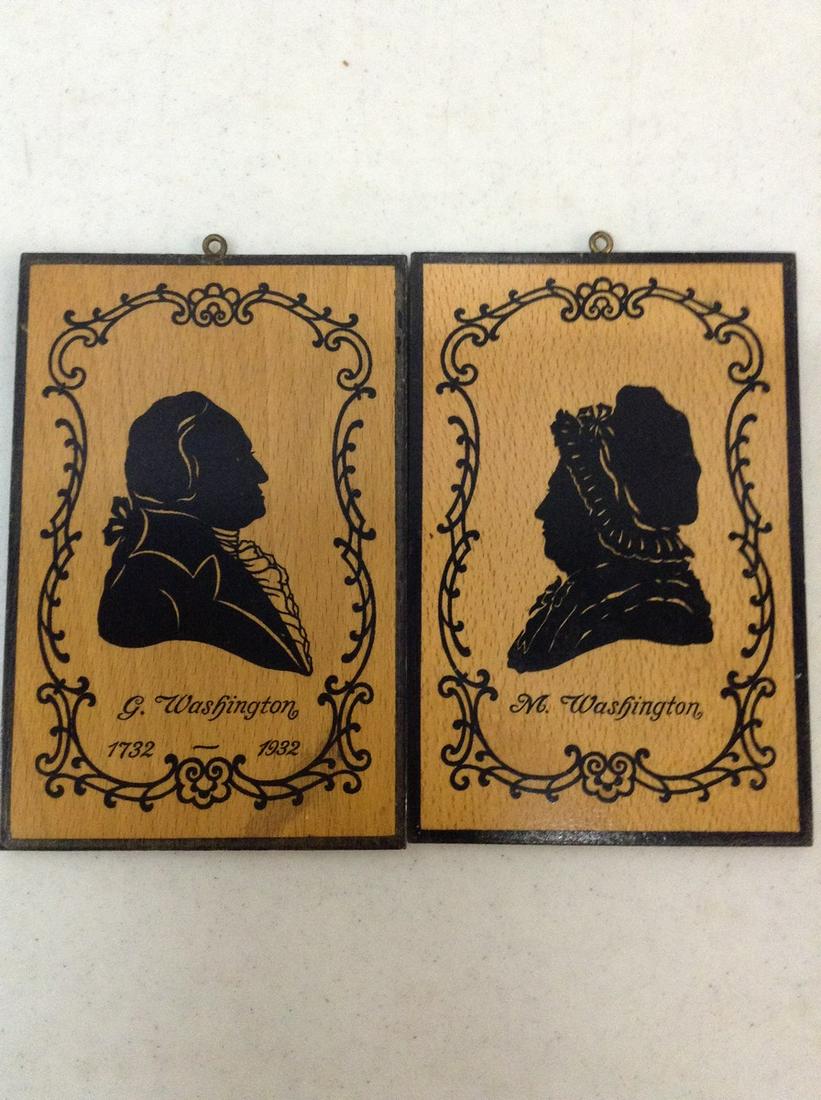 george and martha washington artwork on wood: george and martha washington artwork on wood