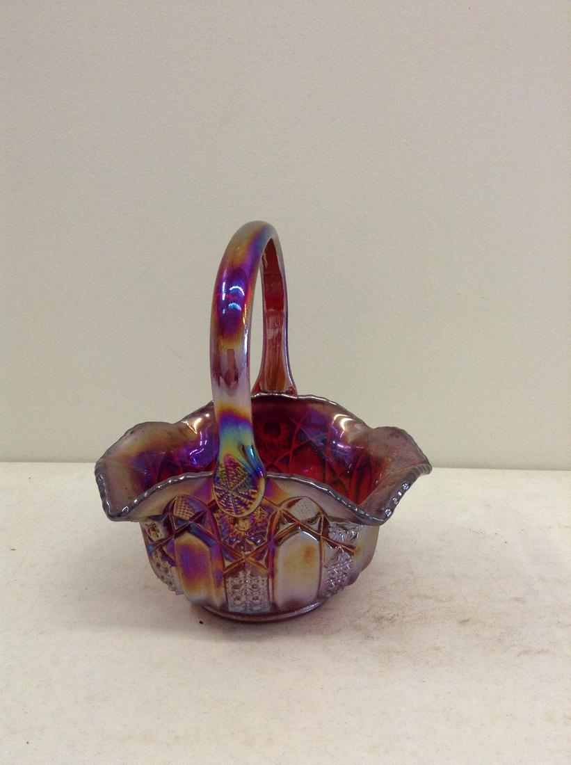 vintage glass candy dish with handle (1 of 1)