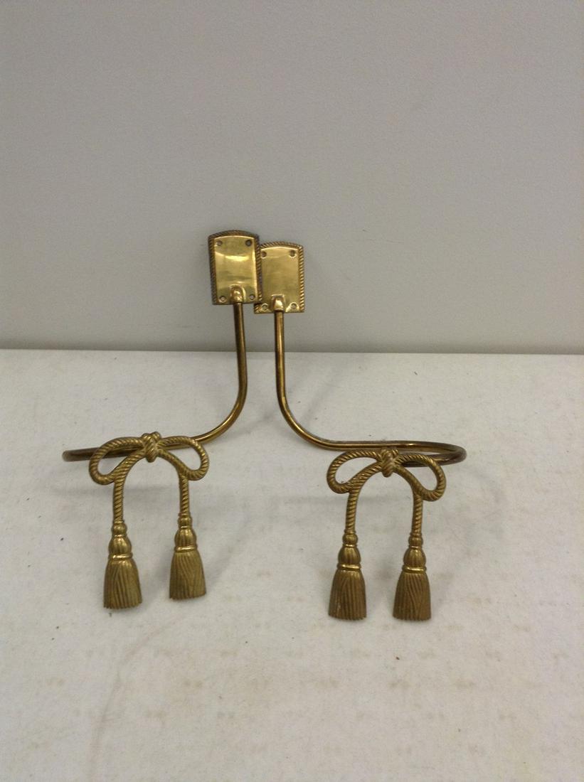 lot of two solid brass tie backs (1 of 1)