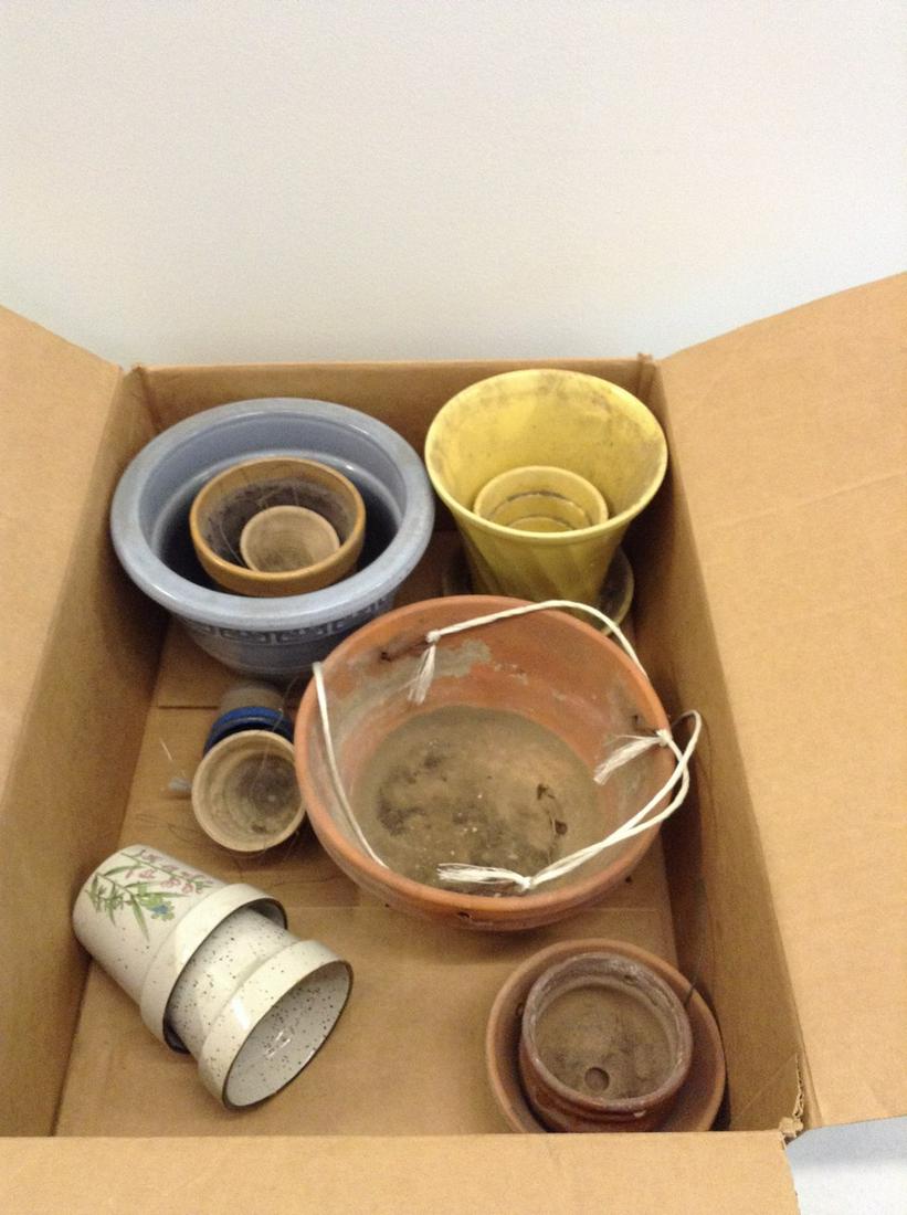 large amount of various size planters and more (1 of 1)