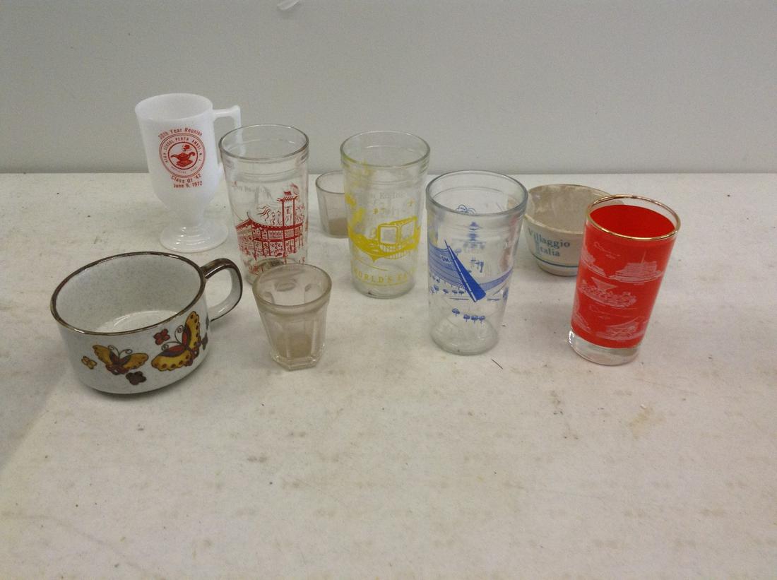 vintage 1964-65 new york world fair glasses and other: vintage 1964-65 new york world fair glasses and other glasses