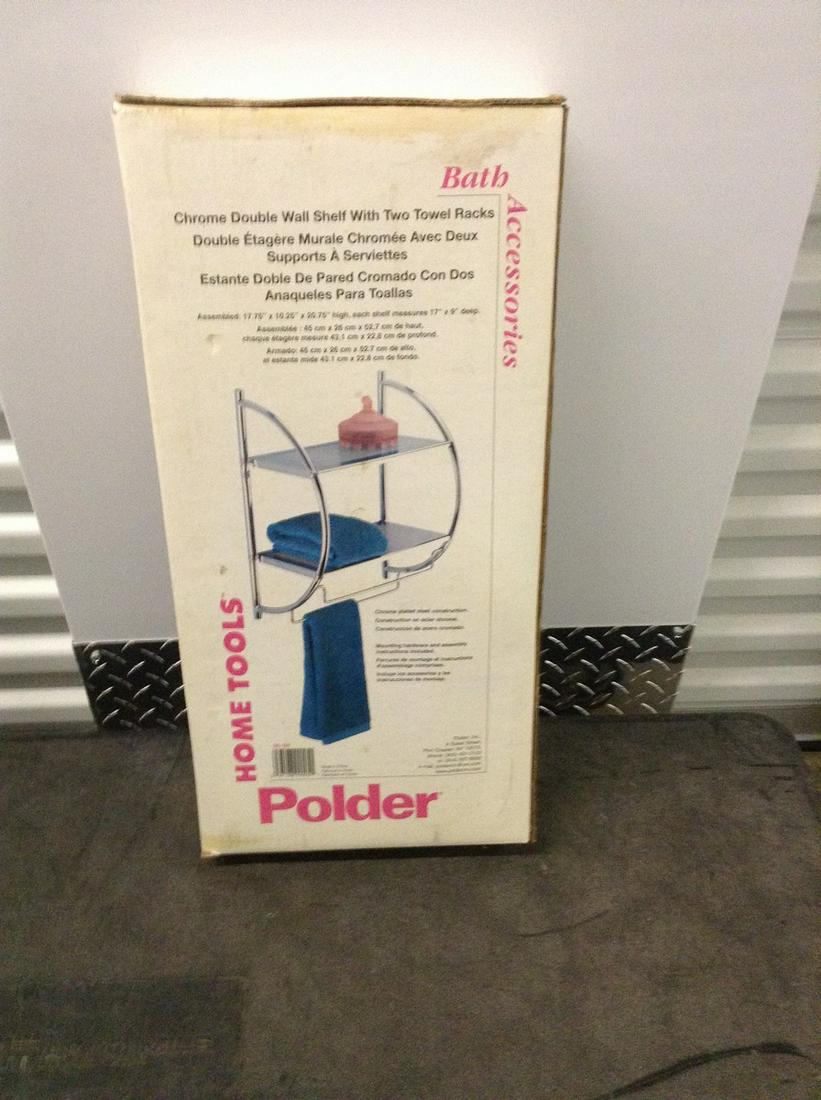 home tools chrome double wall shelving unit in the box (1 of 1)