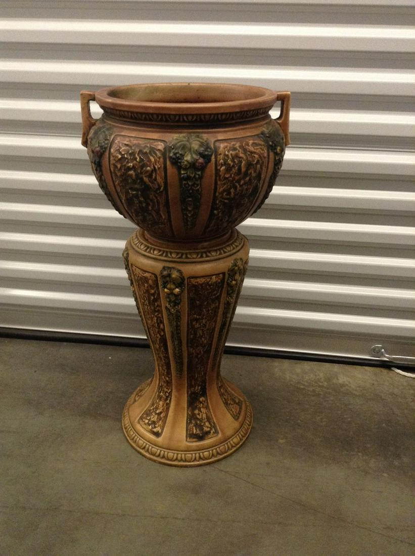 vintage plant stand with planter (1 of 1)