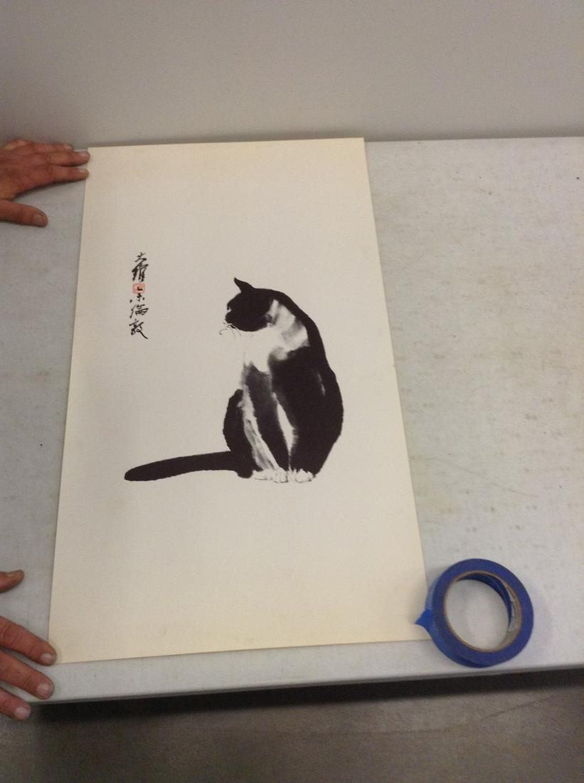 oriental black cat artwork (1 of 1)