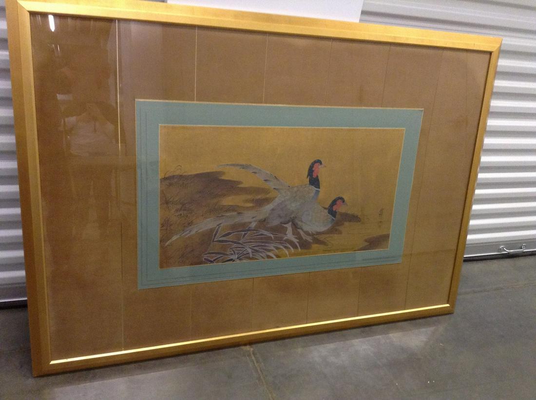 signed oriental framed artwork (1 of 1)