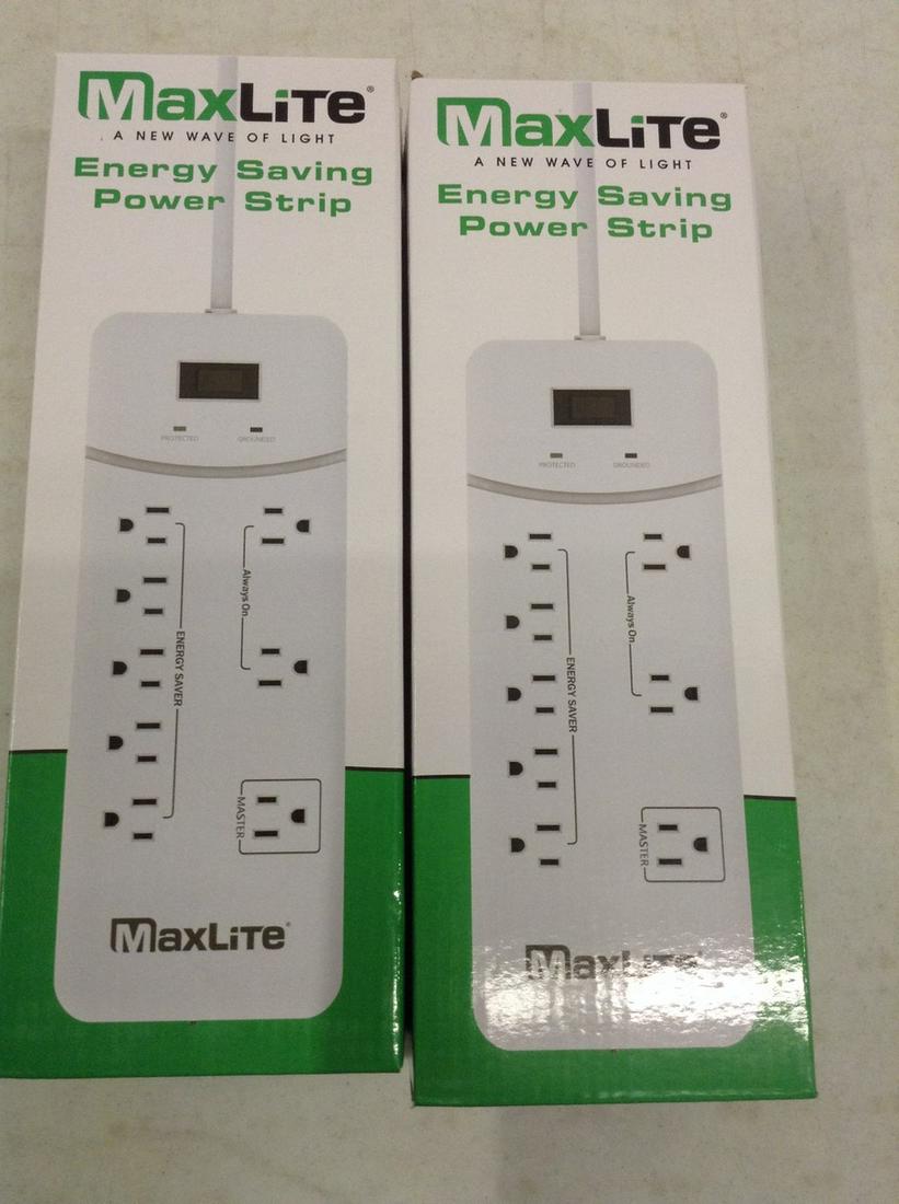 lot of two max life energy saving power strip new in (1 of 1)