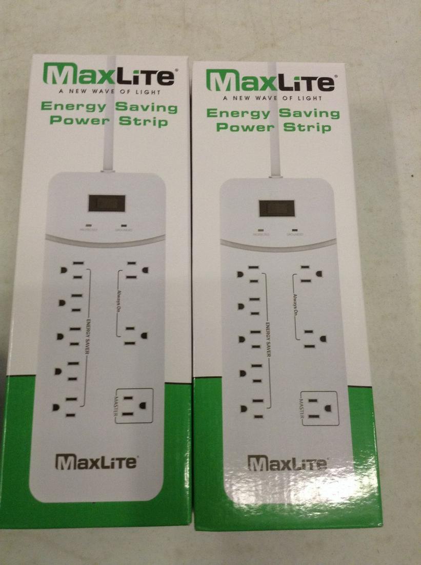 lot of two max life energy saving power strip new in (1 of 1)