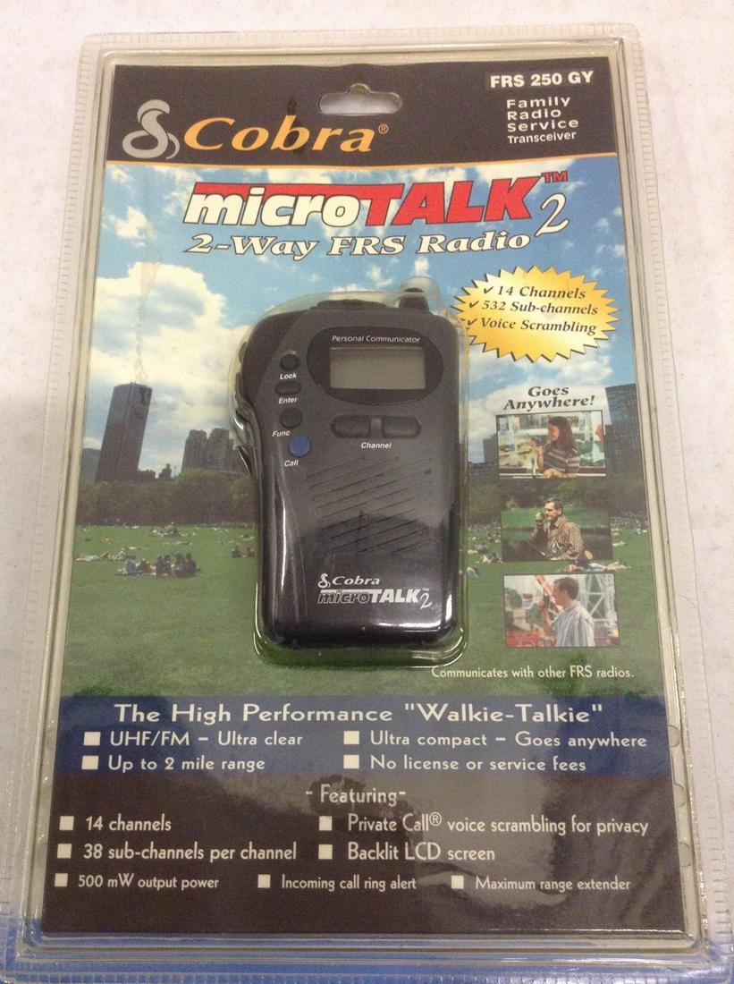 cobra microtalk 2 frs radio new in package (1 of 1)