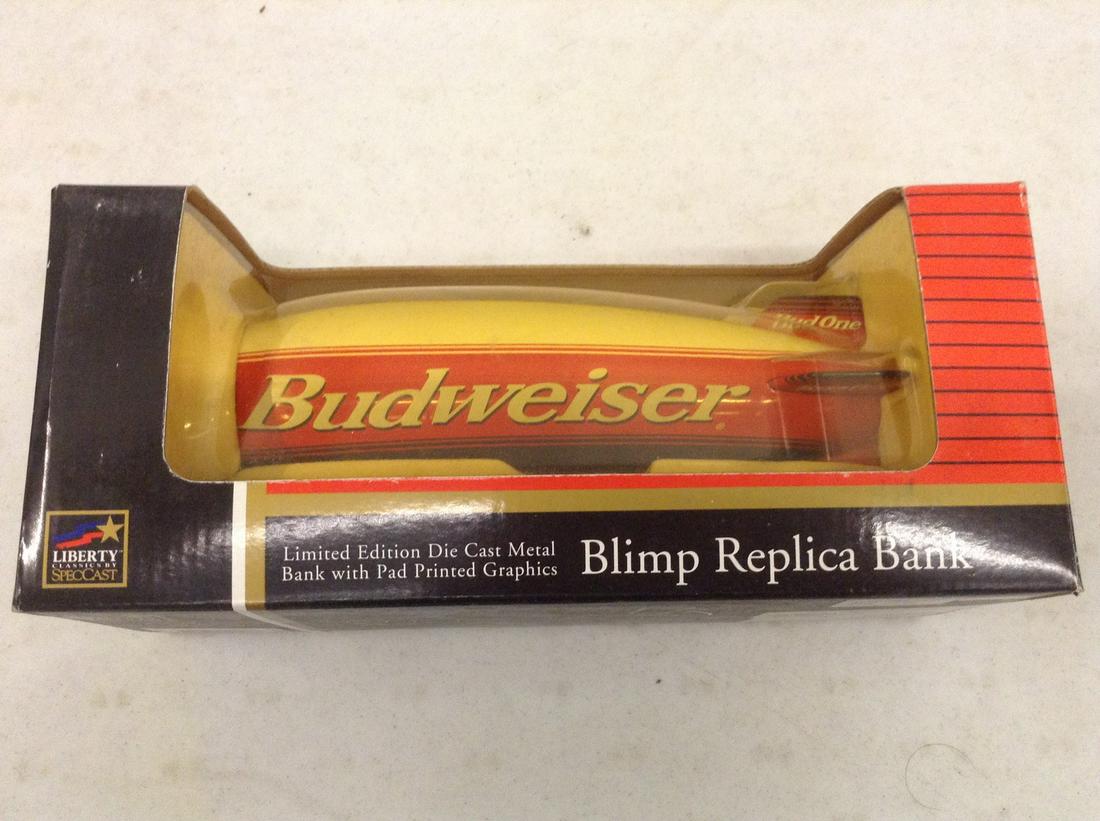 budweiser blimp replica bank new in the package: budweiser blimp replica bank new in the package