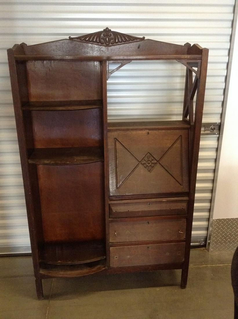 wooden shelving unit (1 of 1)