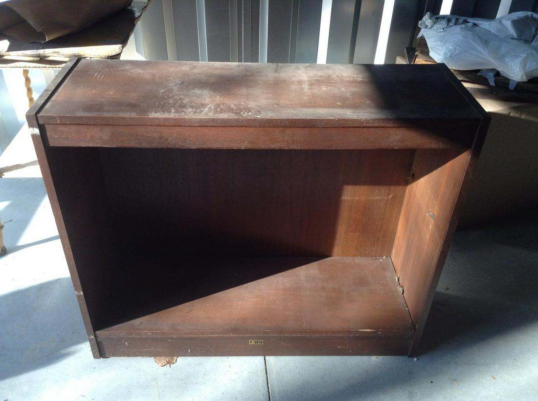 wooden bookcase: wooden bookcase