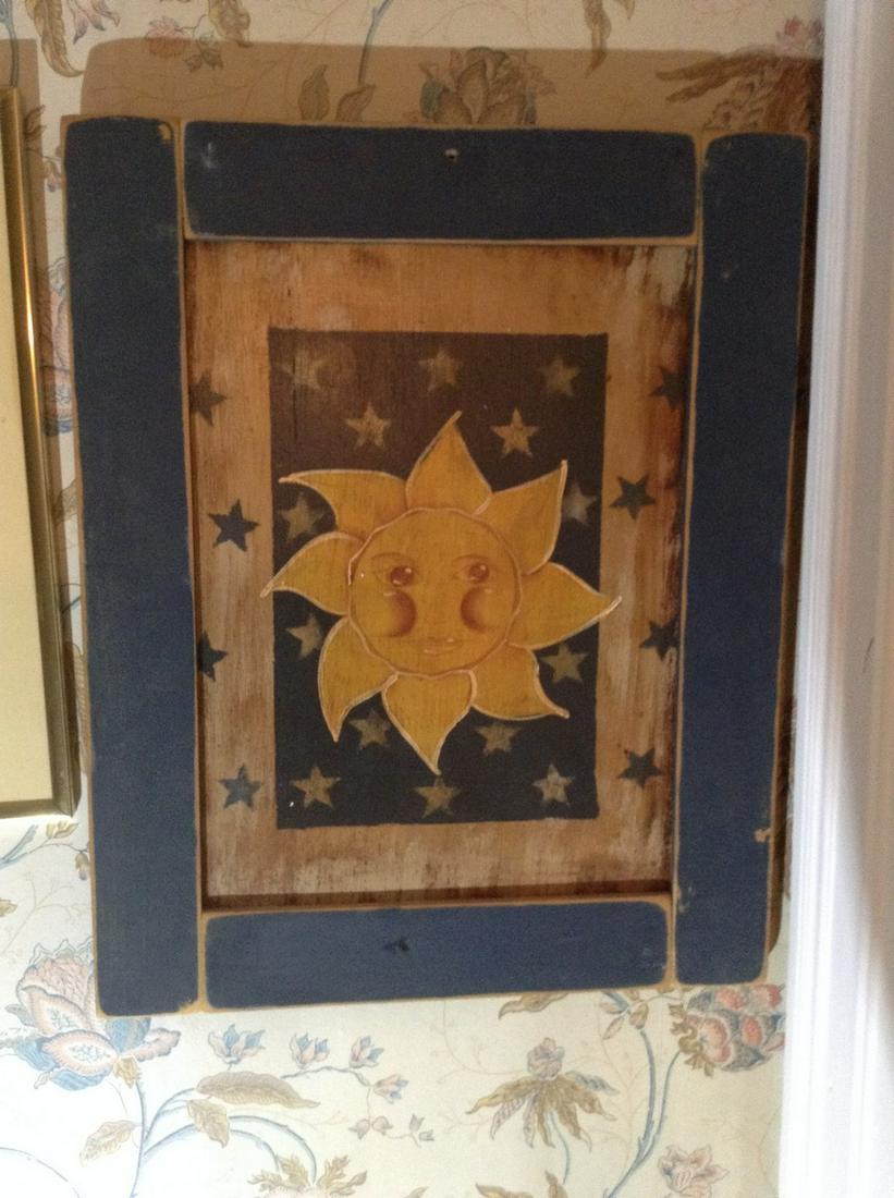 wooden handmade sun artwork (1 of 1)