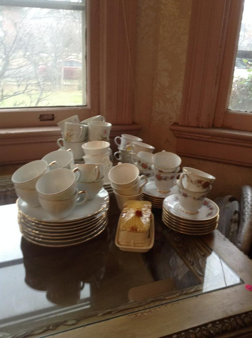 lot of china sets, plates, teacups, saucers and more (1 of 1)