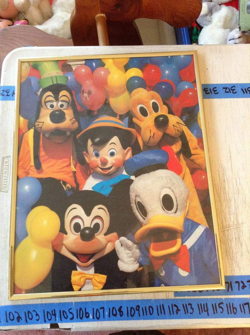 vintage walt disney world framed poster (1 of 1)