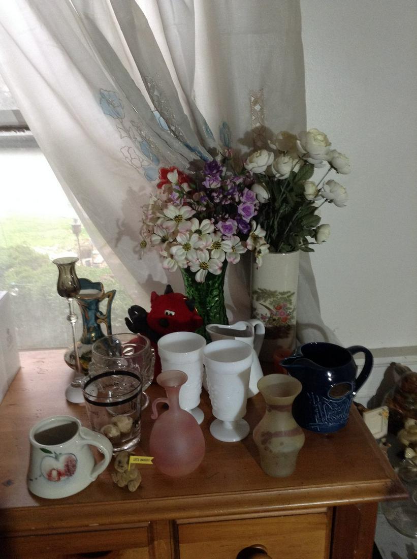 large amount of various vases, glasses and more (1 of 1)