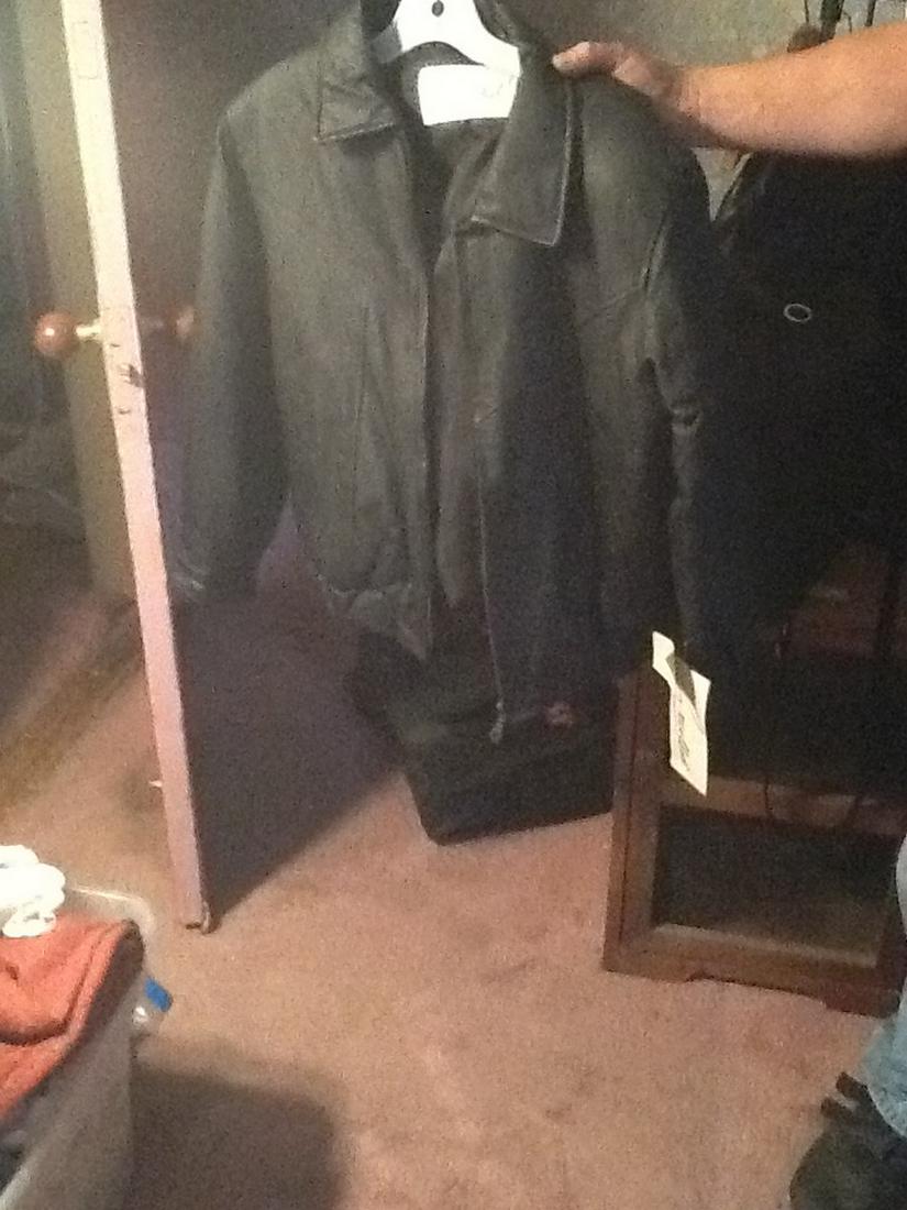 new with tags small leather jacket (1 of 1)