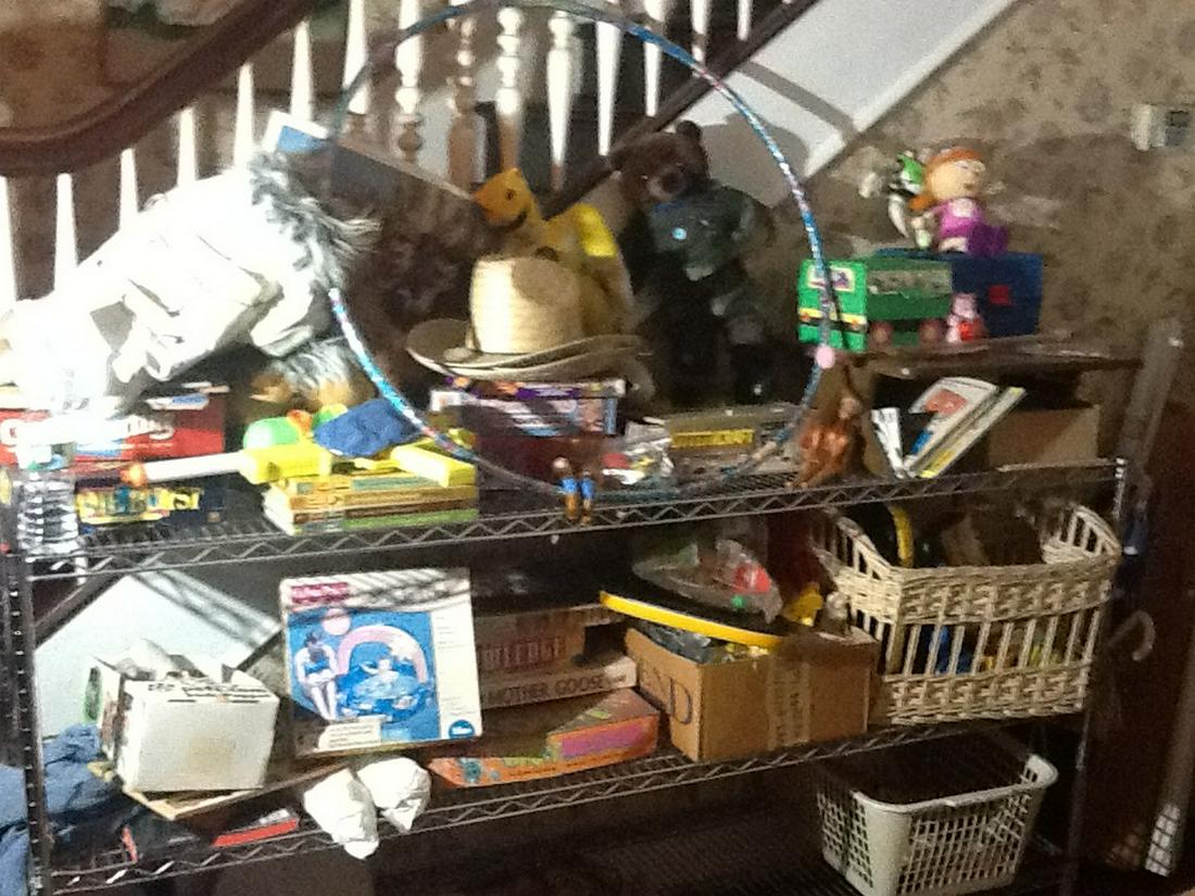 lot of various games toys and more, rack not included (1 of 1)